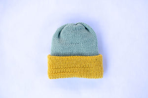 Reversible Knit Hat with Brim - Child