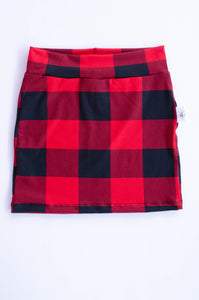 Buffalo Plaid Pencil Skirt