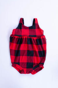 Red Buffalo Plaid Napa Romper