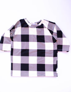 White Buffalo Plaid Raglan T-Shirt