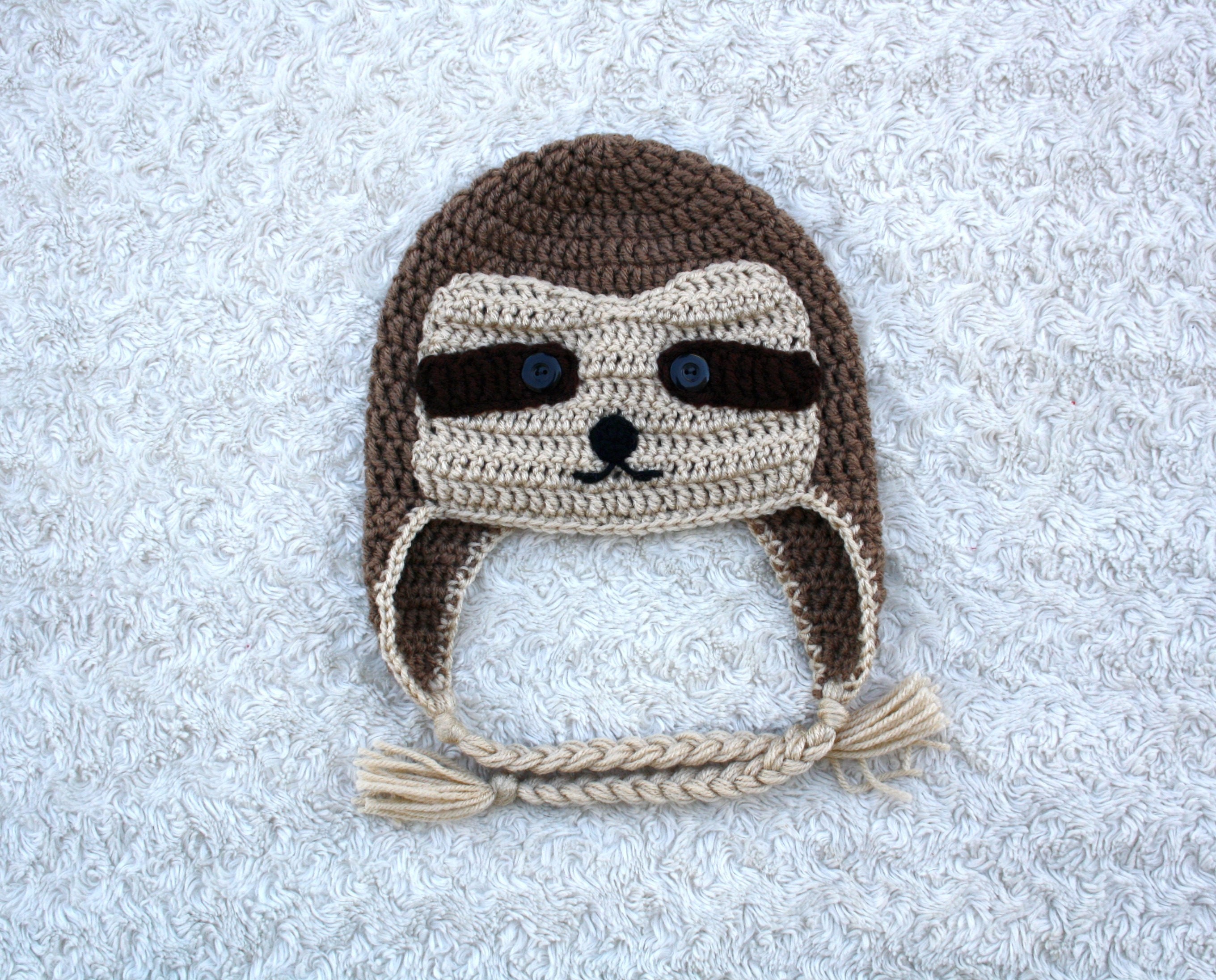 Sloth Crochet Hat