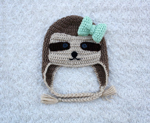 Sloth Crochet Hat