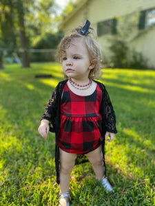 Red Buffalo Plaid Napa Romper